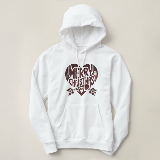 Pull À Capuche Joyeux Noël (Design devant)