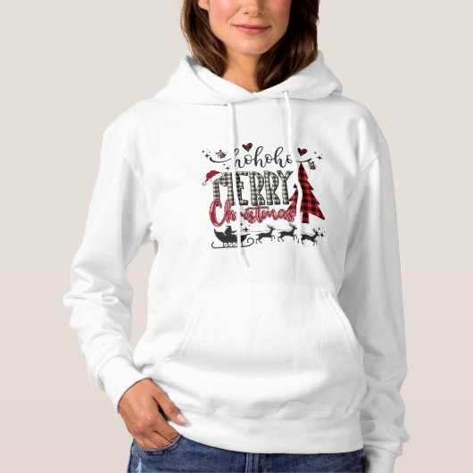 Pull À Capuche Joyeux Noël (Devant)