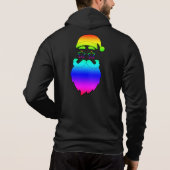 Pull À Capuche Joyeux Noël Père Noël Rainbow (Dos)