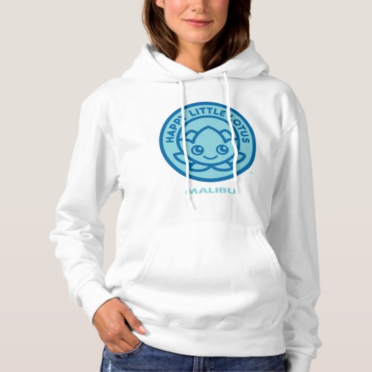 Pull À Capuche Joyeux Petit Lotus, Malibu (Devant)