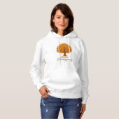 Pull À Capuche Joyeux Thanksgiving d'automne arbre cosy  (Devant entier)