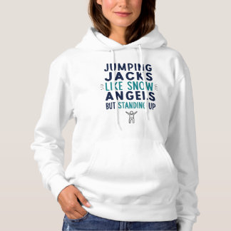 Pull À Capuche Jumping Jacks : Anges de neige verticaux" Humour d