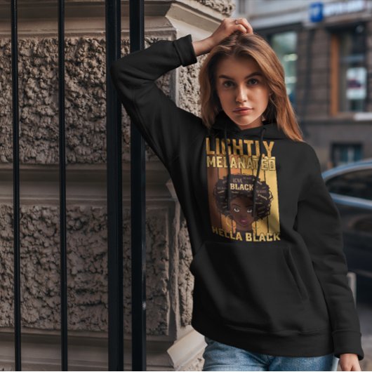 Pull À Capuche JunetDix Légèrement Melanée Hella Black Melanin