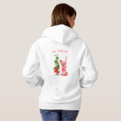 Pull À Capuche Jus de fraise frais Boisson Cool - Fruits d'été (Dos entier)