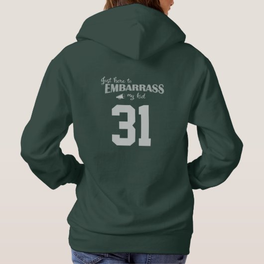 Pull À Capuche Juste ici pour Embarrasser mon enfant (Dos)