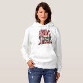 Pull À Capuche Juste une fille qui aime l'aventure Compass Design (Devant entier)