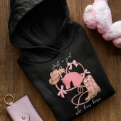 Pull À Capuche Juste une fille qui aime les chevaux, Western, Rod