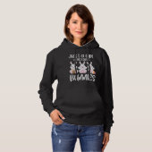 Pull À Capuche Juste Une Fille Qui Aime Les Lapins Drôle Lapin (Devant entier)