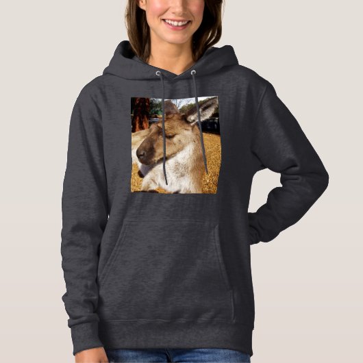 Pull À Capuche Kangourou australien endormi, (Devant)