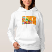 Pull À Capuche Kawaii Dessins Animés Été Plage Et Tropical (Devant)