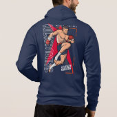 Pull À Capuche Kickboxing | Hommes zip intégral (Dos)