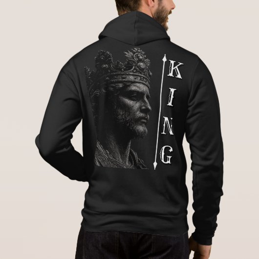 Pull À Capuche KING – Crown Sketch Sweatshirt | Bold and Regal (Dos)