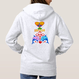 Pull À Capuche ☘ Kiss Me Je suis Irlandais-Irlandais Règle Fabulo