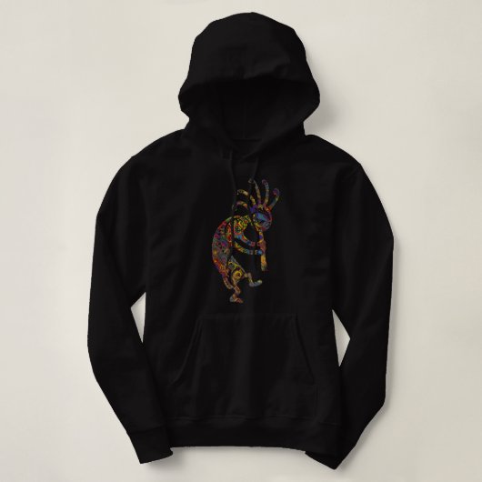 Pull À Capuche Kokopelli Amérindien Avec Ornamo.png (Design devant)