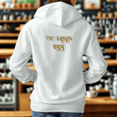 Pull À Capuche Kraken Steampunk Octopus Ornate Or Blanc