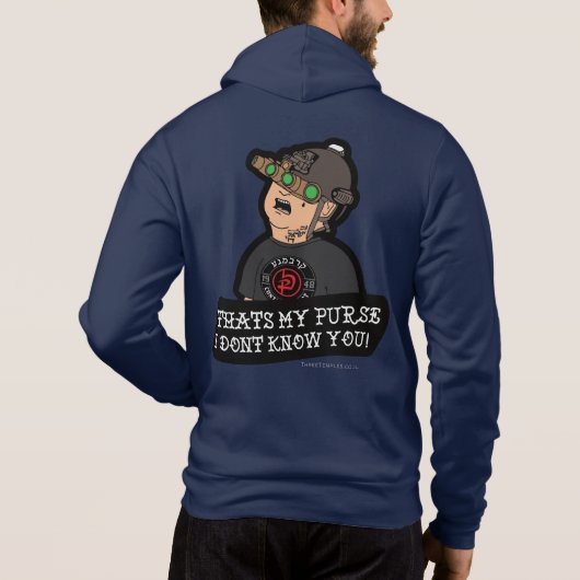 Pull À Capuche Krav Maga "C'est mon sac ! Je ne vous connais pas (Dos)