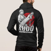 Pull À Capuche Kudo Art Martial - Combattant et Conception de Kan (Dos)