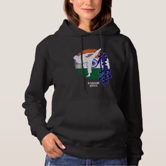 Pull À Capuche Kyokushin Inde Karate Drapeau indien Kyokushinkai