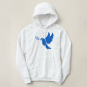 Pull À Capuche La colombe de la paix en Ukraine (Design devant)