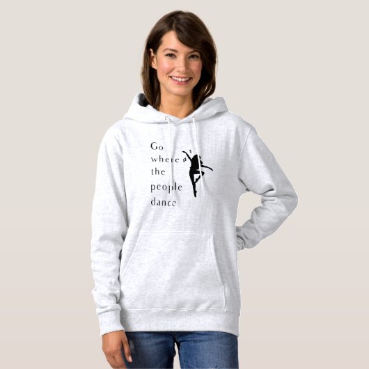 Pull À Capuche La danse, où les gens dansent (Devant entier)
