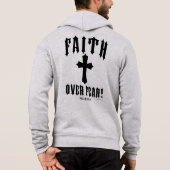 Pull À Capuche La foi sur la peur Psaume 56:3 (Dos)