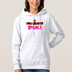 Pull À Capuche La Force Tranquille "J'aime la paix" Inspirant