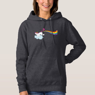 Pull À Capuche La licorne arc-en-ciel de Rhiannon