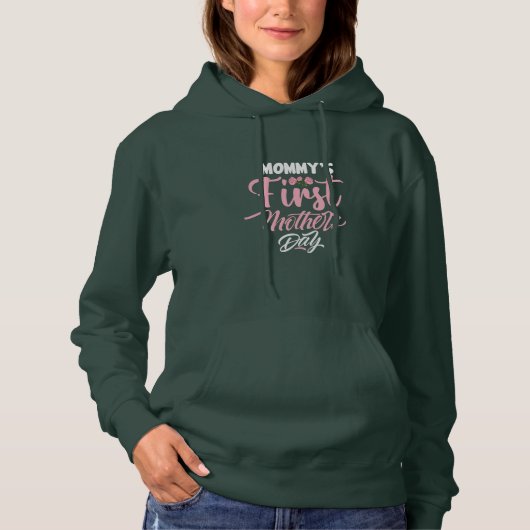 Pull À Capuche La première fête des mères de maman Art (Devant)