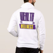 Pull À Capuche La richesse commence avec le mouvement composé Zip (Dos)