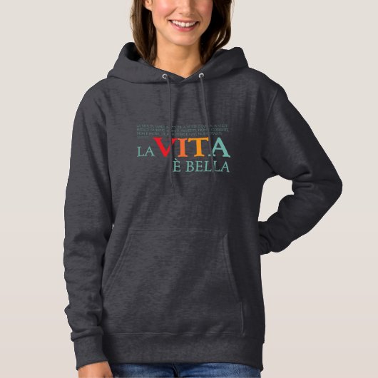 Pull À Capuche La vie est belle (Devant)