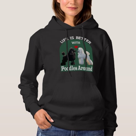 Pull À Capuche La Vie Est Meilleure Avec Les Canicules Autour De (Devant)