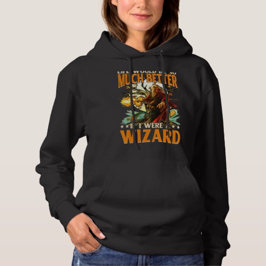 Pull À Capuche La Vie Serait Tellement Meilleure Si J'Étais Un As (Devant)