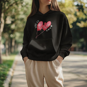 Pull À Capuche Laissez Neiger, Père Noël Joyeux Noël