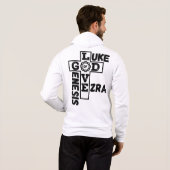 Pull À Capuche L'Amour De Dieu Mot-De-Croix Biblique Hommes Full- (Dos entier)