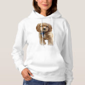 Pull À Capuche L'amour des chiots (Devant)