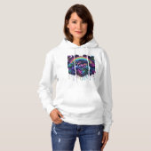 Pull À Capuche L'amour en fleur (Devant entier)