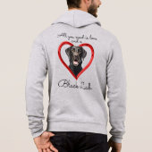 Pull À Capuche L'amour et un Black Lab (Dos)