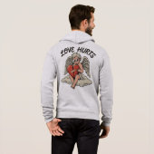 Pull À Capuche L'amour fait mal Cupidon Ange (Dos entier)