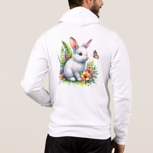 Pull À Capuche Lapin de ferme bébé Clipart de sublimation-88186 (Dos)