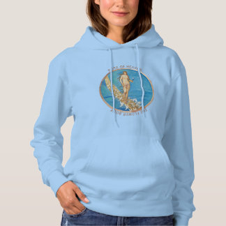 Pull À Capuche L'art Classique Rémaillé Céleste Vintage
