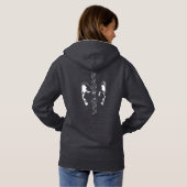 Pull À Capuche L'art de la silhouette face à face humain | Femmes (Dos entier)