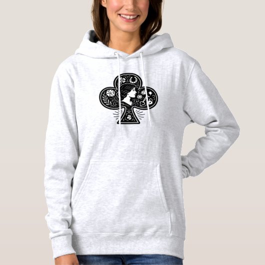 Pull À Capuche L'As des Clubs — Lady Luck Cameo (Devant)
