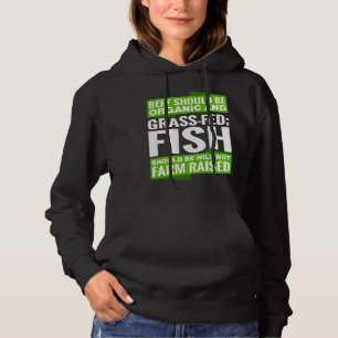 Pull À Capuche Le Boeuf Devrait Être Biologique Et Le Poisson De