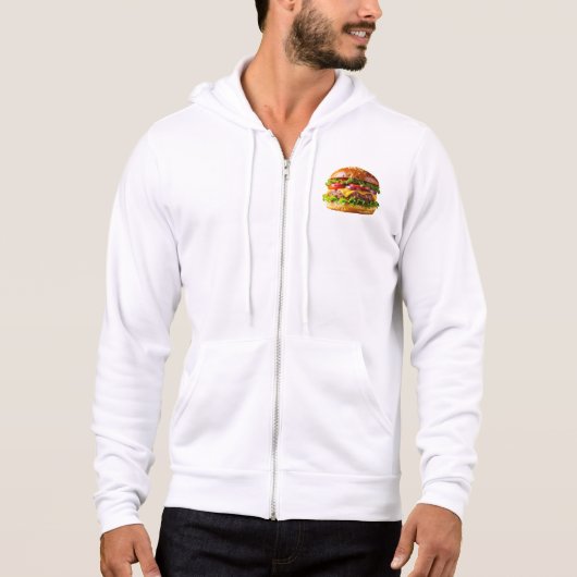 Pull À Capuche Le cheeseburger appétissant de SlipperyJoe crousti (Devant)
