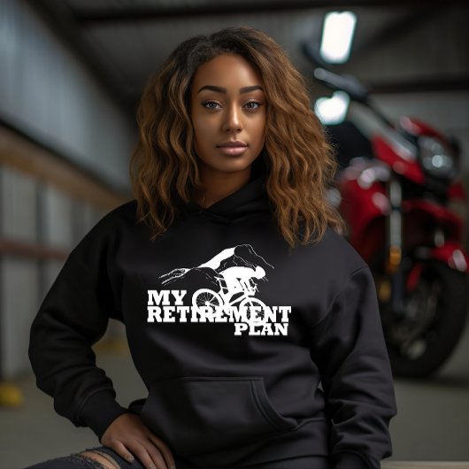 Pull À Capuche le cyclisme est mon régime de retraite