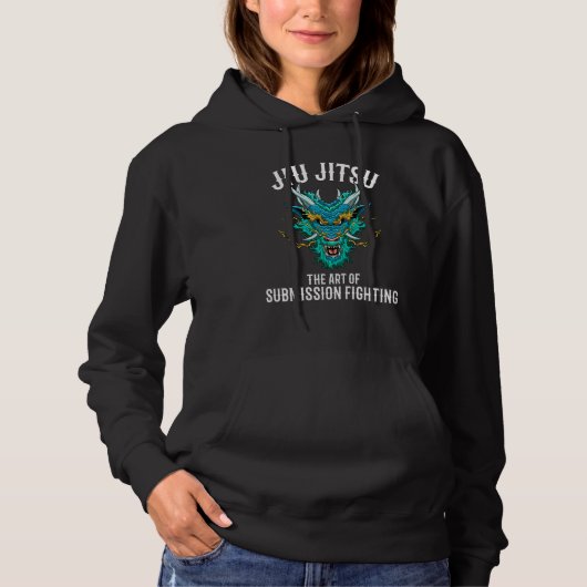 Pull À Capuche Le Dragon de Jiu Jitsu de Soumission Grappling (Devant)