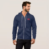 Pull À Capuche Le drapeau de la Norvège (Devant entier)