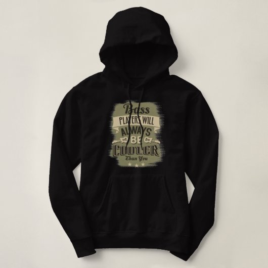 Pull À Capuche Le Lecteur De Basse Sera Toujours Glacière Drôle G (Design devant)