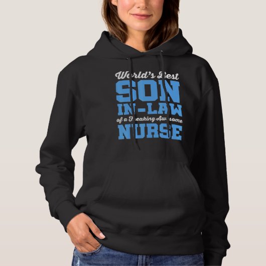 Pull À Capuche Le meilleur fils de Nursing World en droit d'une m (Devant)