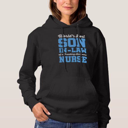 Pull À Capuche Le meilleur fils de Nursing World en droit d'une m (Devant)